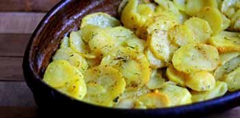 patatas asadas con tomillo