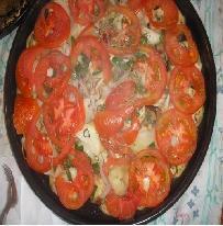 Berenjenas con tomate al horno